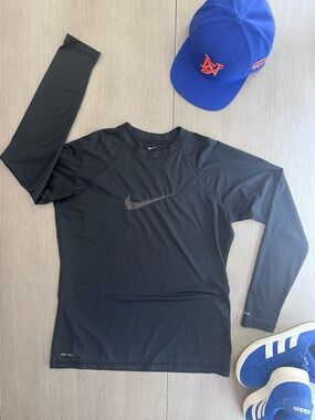 Nike Dry Fit Black Long Sleeve Performance Top